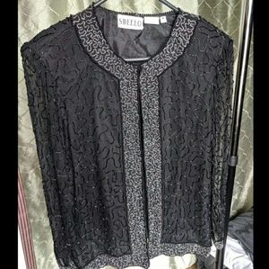 Vintage Silk Evening Jacket